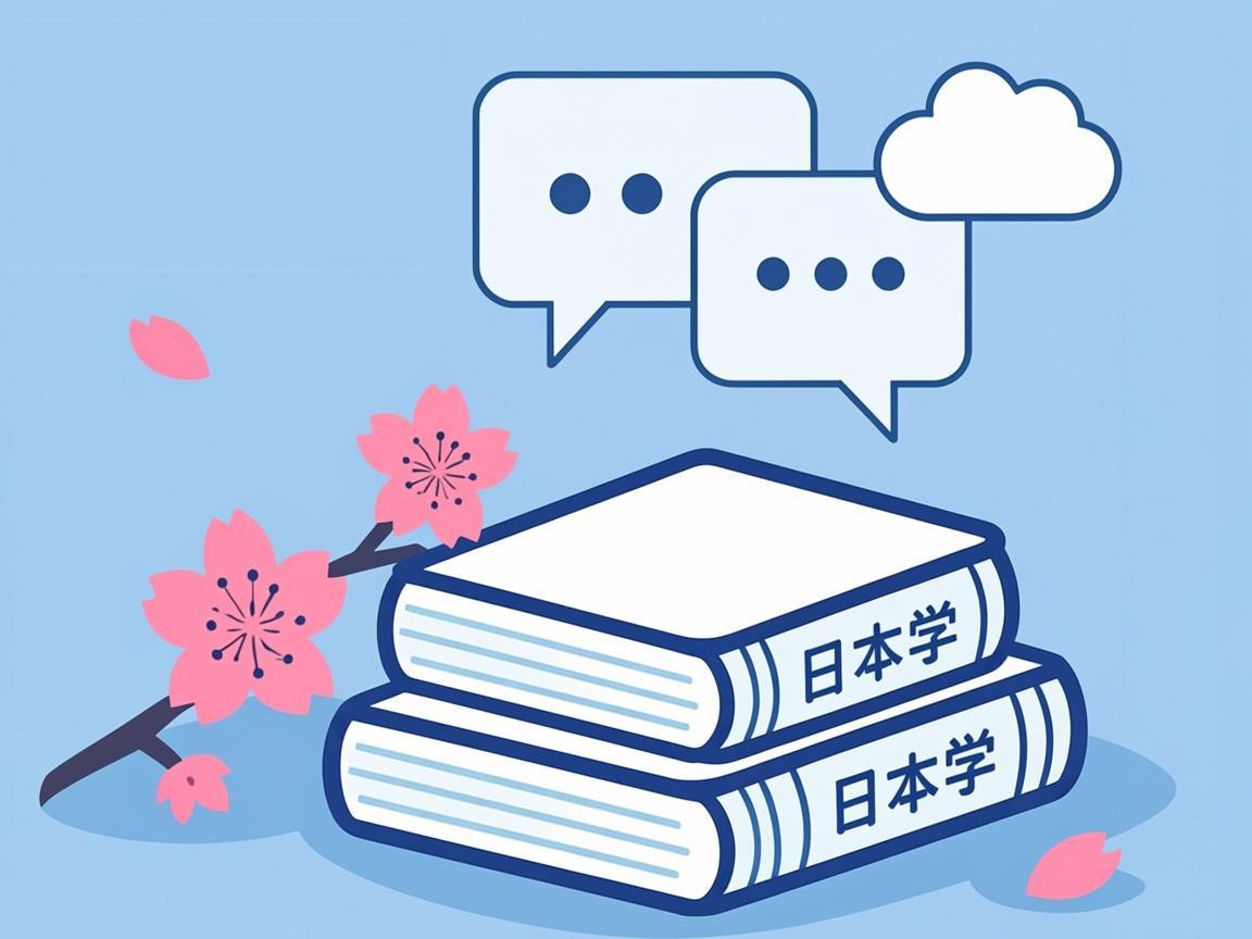 Ilustrasi kursus Jepang dua bulan di Cirebon: sakura dan buku